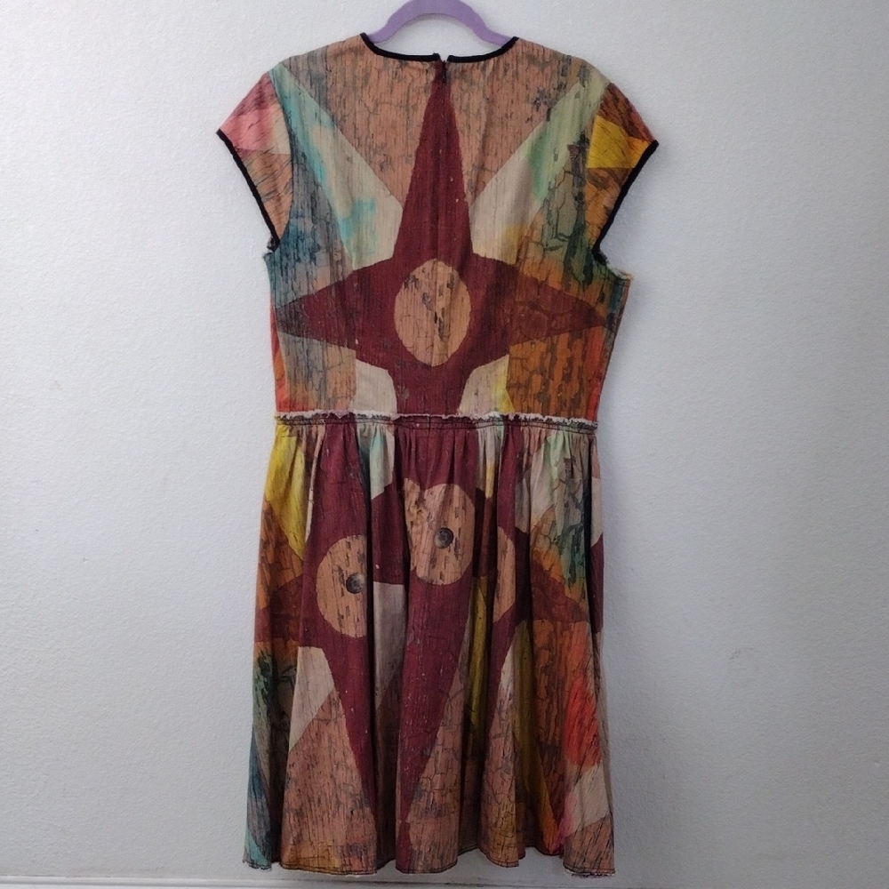 Multicolor Abstract Midi Dress - Picture 2 of 3